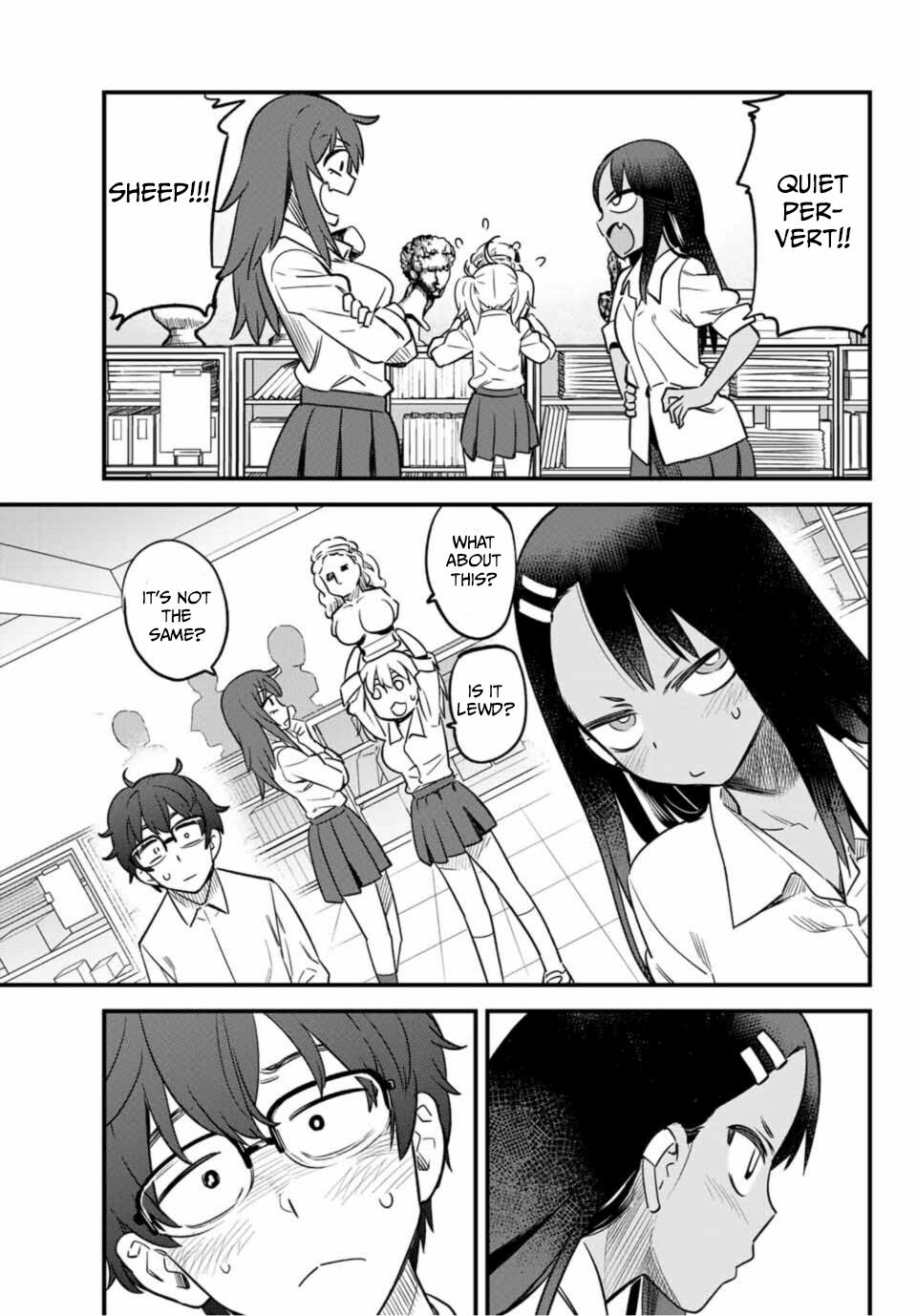 Please don't bully me, Nagatoro Chapter 32 page 15 - Chapter 32: Senpai is a quiet pervert