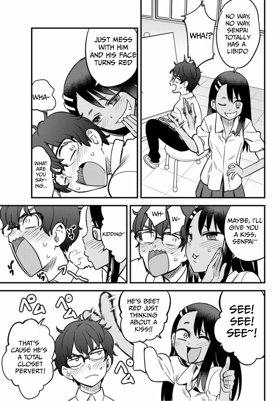 Please don't bully me, Nagatoro Chapter 32 page 7 - Chapter 32: Senpai is a quiet pervert