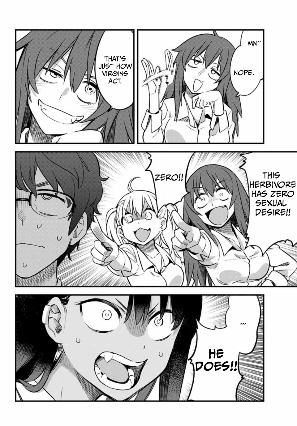 Please don't bully me, Nagatoro Chapter 32 page 8 - Chapter 32: Senpai is a quiet pervert