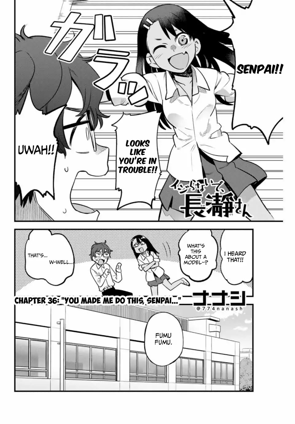 Please don't bully me, Nagatoro Chapter 36 page 2 - Chapter 36: You Made Me Do This, Senpai