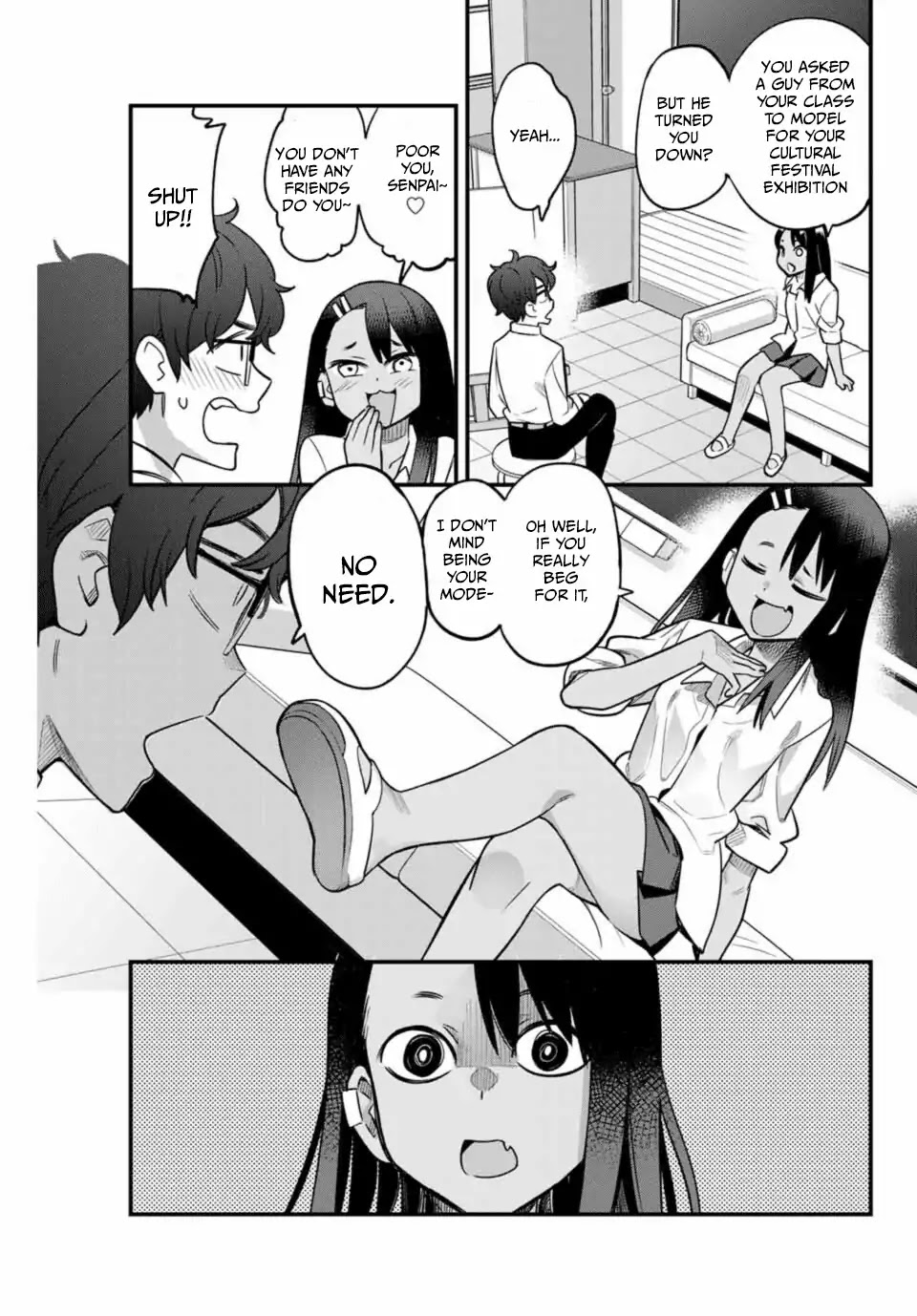 Please don't bully me, Nagatoro Chapter 36 page 3 - Chapter 36: You Made Me Do This, Senpai