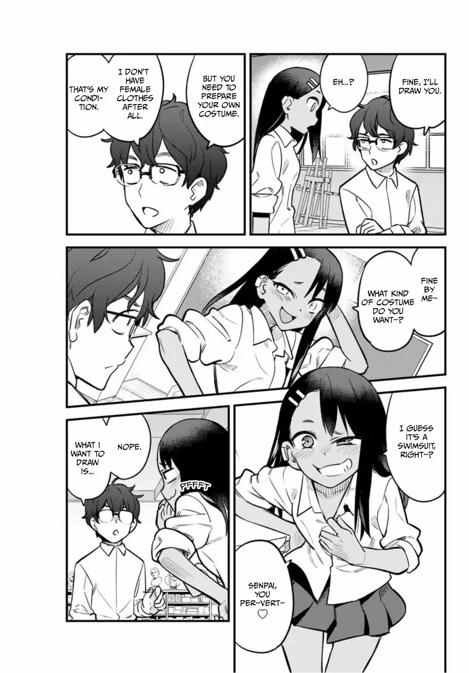 Please don't bully me, Nagatoro Chapter 36 page 7 - Chapter 36: You Made Me Do This, Senpai