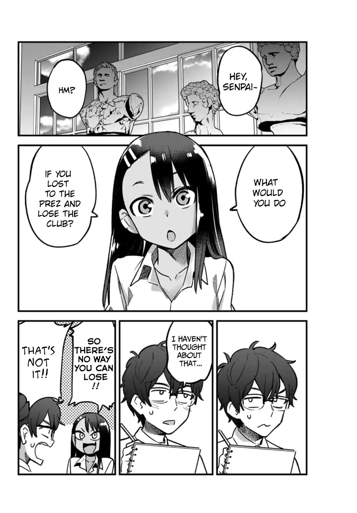 Please don't bully me, Nagatoro Chapter 42 page 10 - Chapter 42: You're underestimating this match aren't you, Senpai?