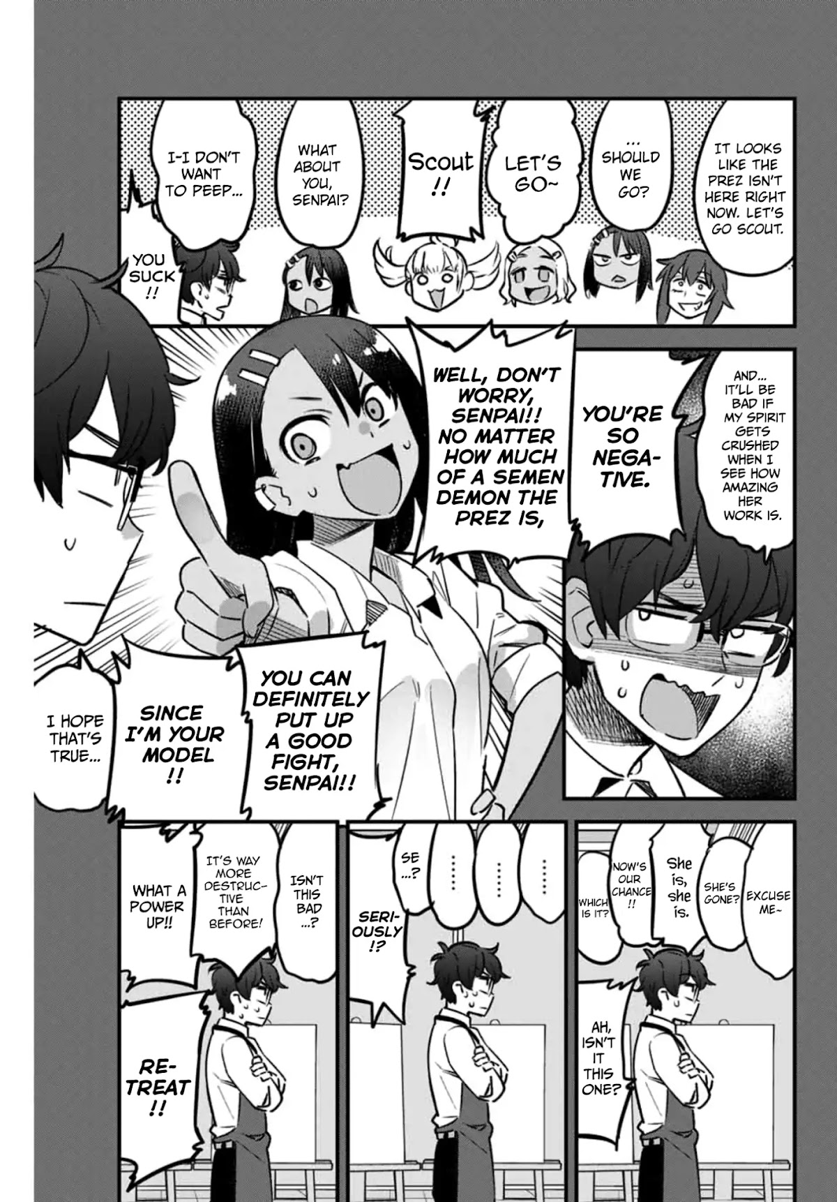 Please don't bully me, Nagatoro Chapter 43 page 9 - Chapter 43: You can definitely put up a good fight, Senpai!!