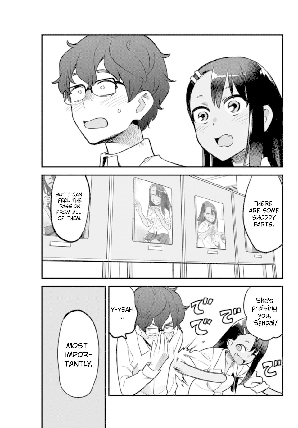 Please don't bully me, Nagatoro Chapter 46 page 13 - Chapter 46: She's saying there's "love," Senpai.