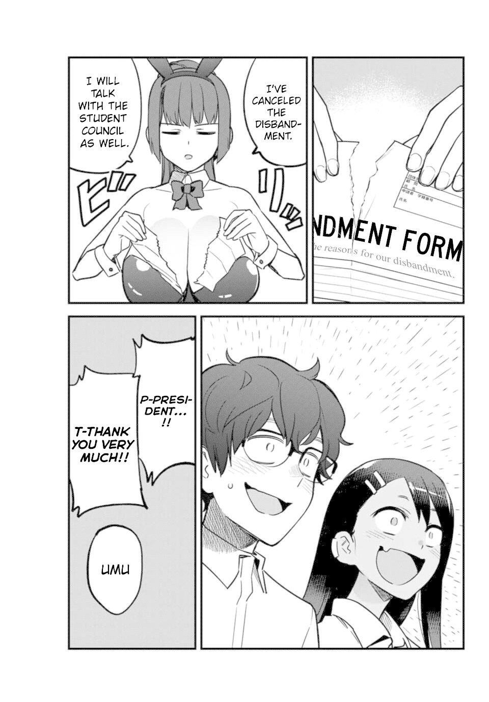 Please don't bully me, Nagatoro Chapter 46 page 17 - Chapter 46: She's saying there's "love," Senpai.