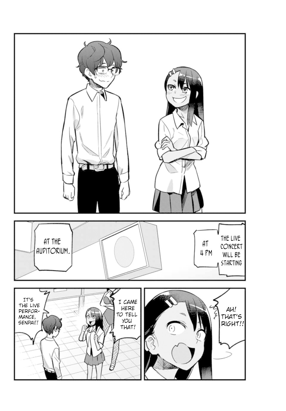 Please don't bully me, Nagatoro Chapter 46 page 18 - Chapter 46: She's saying there's "love," Senpai.