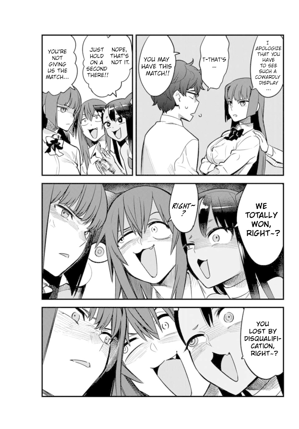 Please don't bully me, Nagatoro Chapter 46 page 3 - Chapter 46: She's saying there's "love," Senpai.