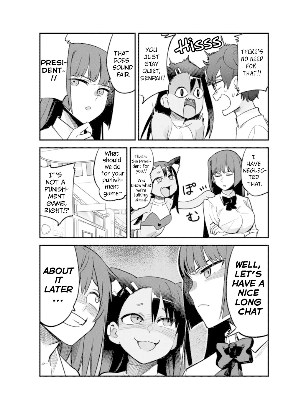Please don't bully me, Nagatoro Chapter 46 page 5 - Chapter 46: She's saying there's "love," Senpai.