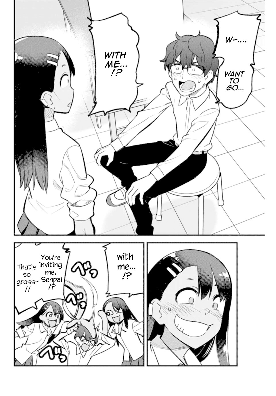 Please don't bully me, Nagatoro Chapter 50 page 16 - Chapter 50: You're inviting me, Senpai!?