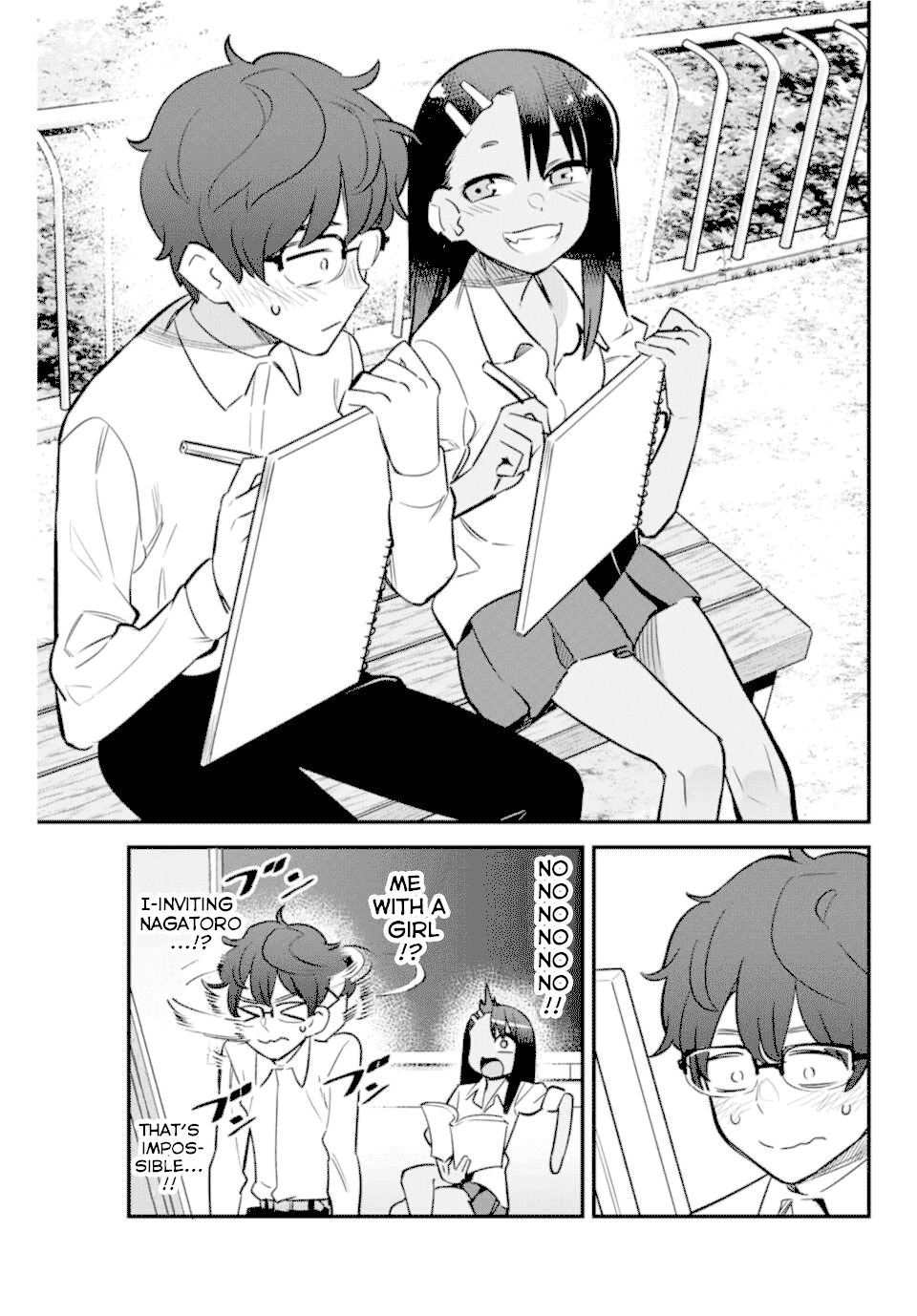 Please don't bully me, Nagatoro Chapter 50 page 9 - Chapter 50: You're inviting me, Senpai!?