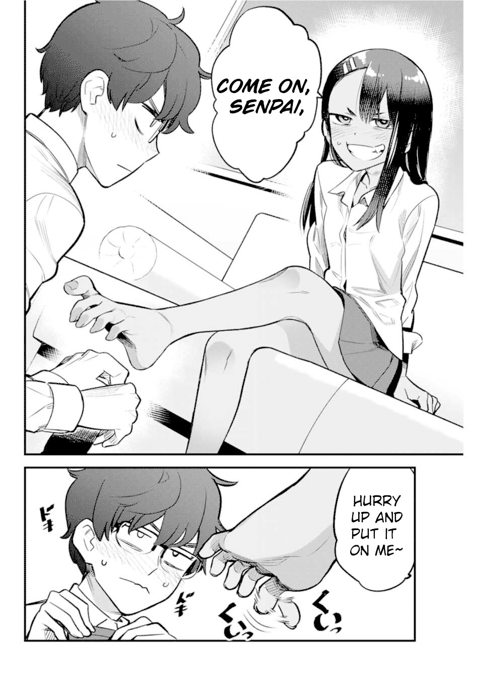 Please don't bully me, Nagatoro Chapter 53 page 10 - Chapter 53: Senpai, hurry up and put it on me~♡