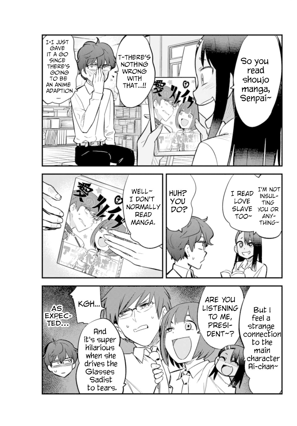Please don't bully me, Nagatoro Chapter 54 page 9 - Chapter 54: So you read shoujo manga, Senpai~