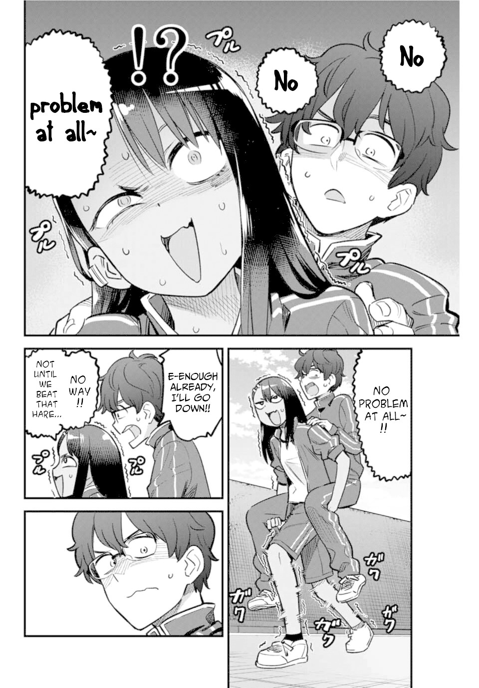 Please don't bully me, Nagatoro Chapter 57 page 12 - Chapter 57: That's a nice line~ Coming from you, Paisen!!