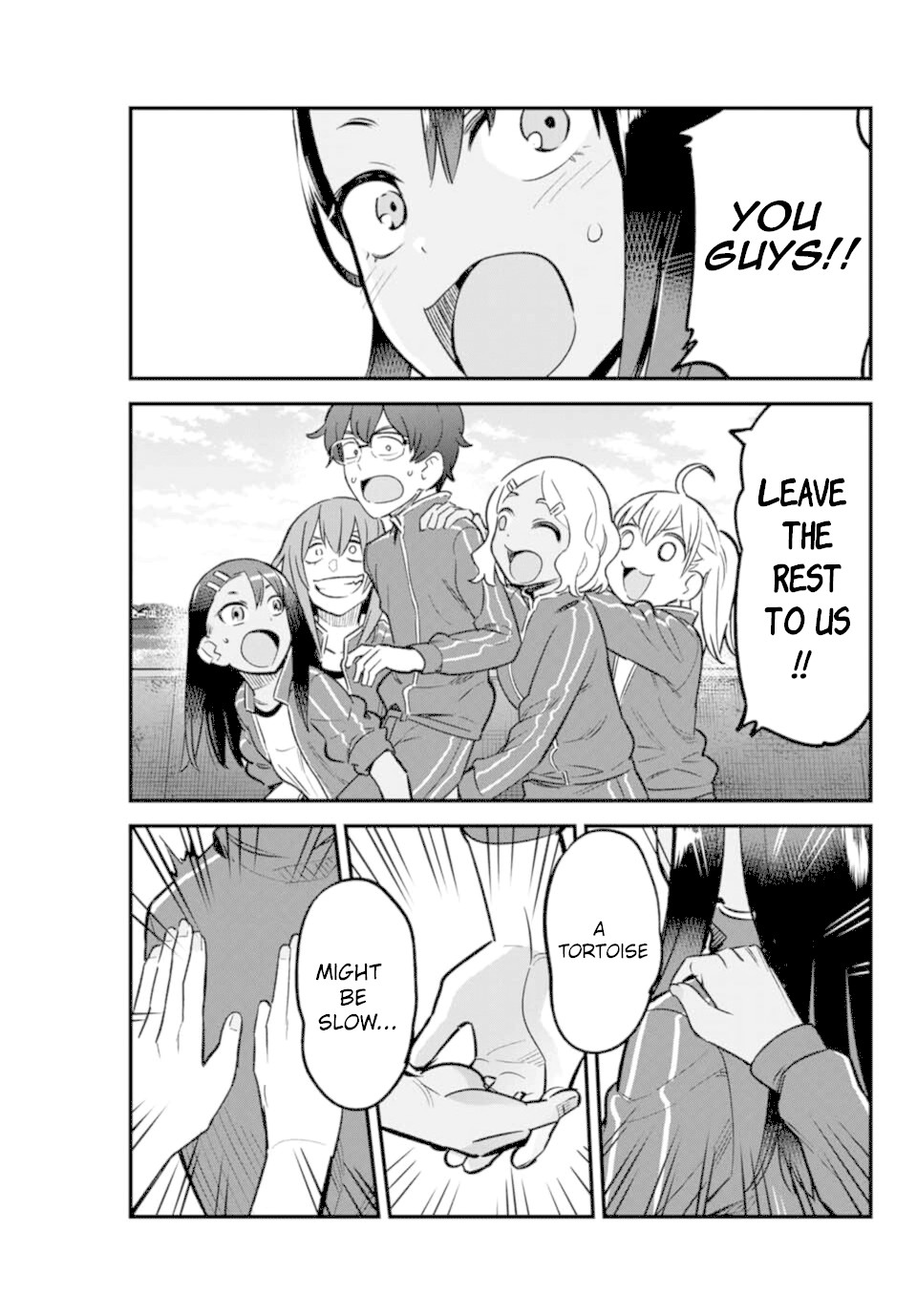 Please don't bully me, Nagatoro Chapter 57 page 15 - Chapter 57: That's a nice line~ Coming from you, Paisen!!