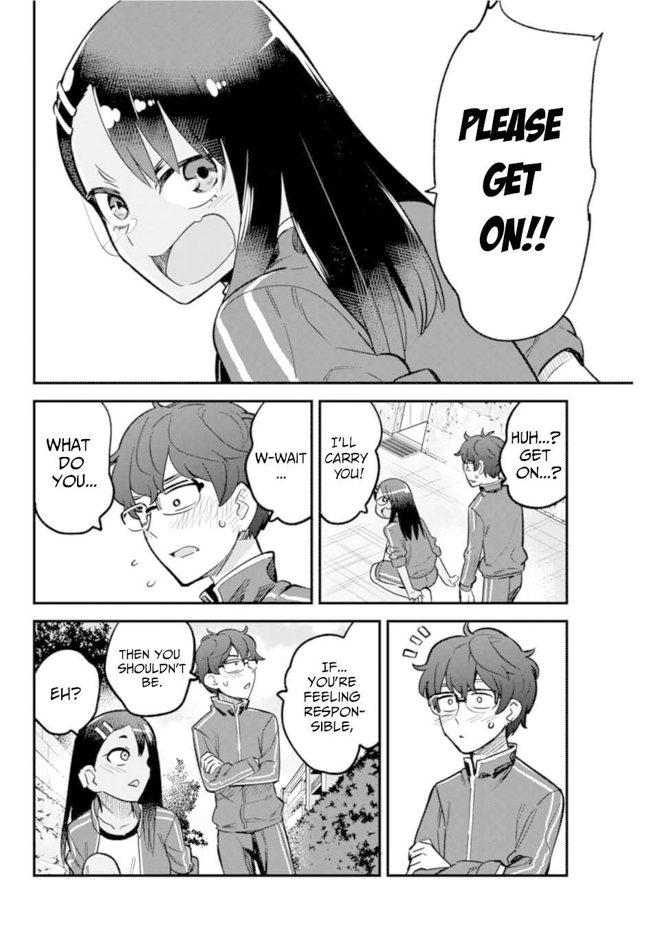 Please don't bully me, Nagatoro Chapter 57 page 6 - Chapter 57: That's a nice line~ Coming from you, Paisen!!