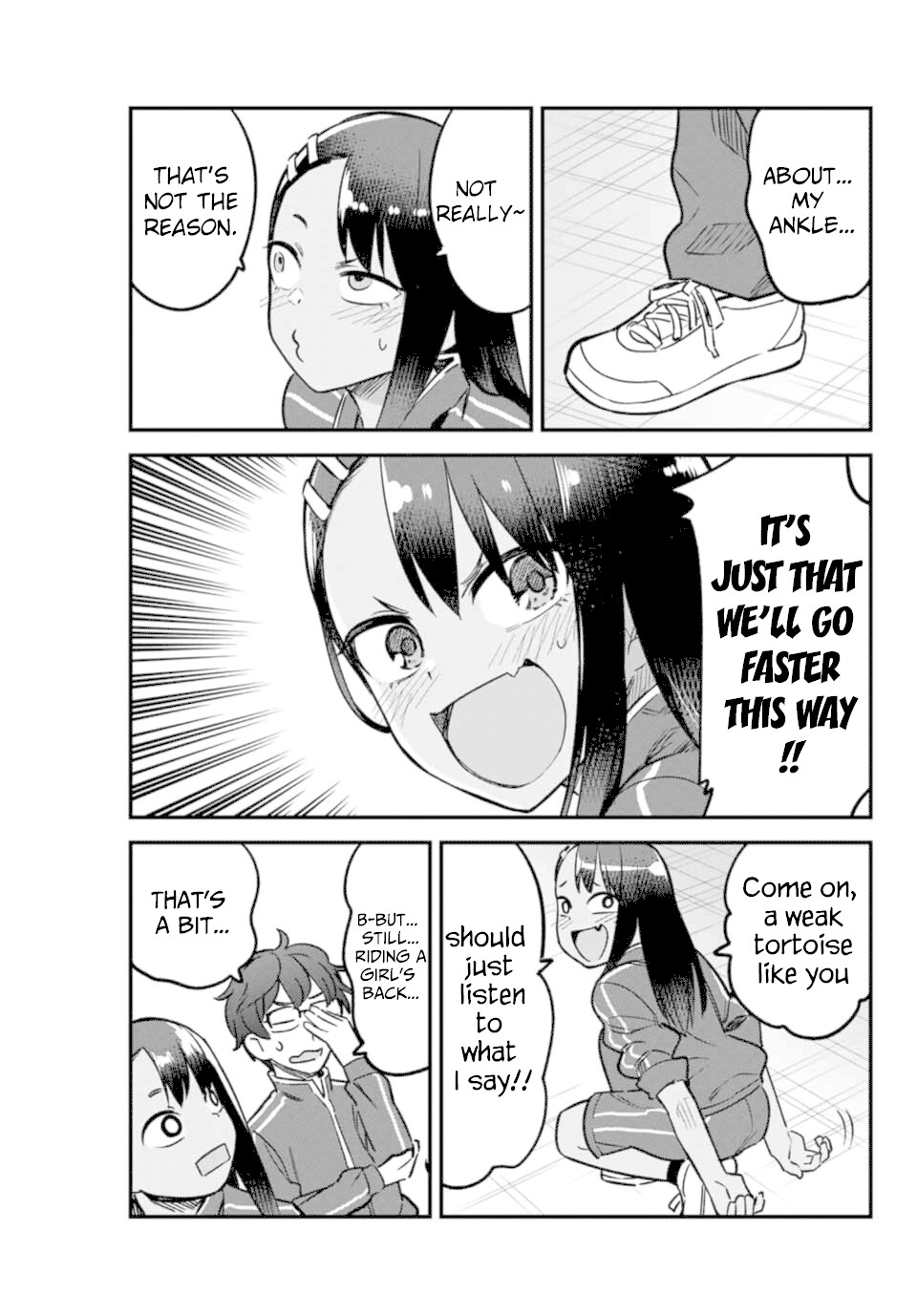 Please don't bully me, Nagatoro Chapter 57 page 7 - Chapter 57: That's a nice line~ Coming from you, Paisen!!