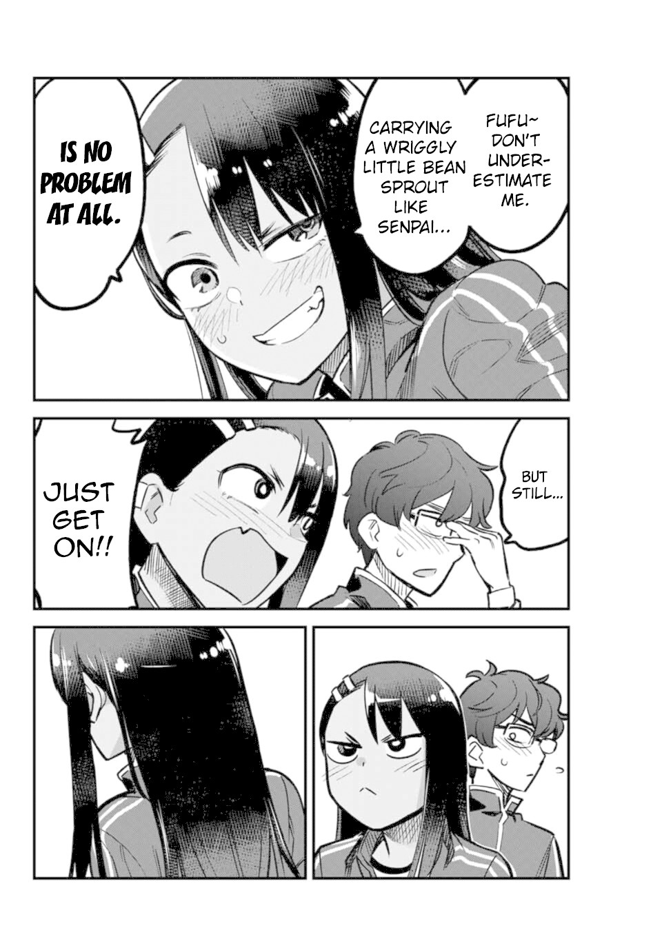 Please don't bully me, Nagatoro Chapter 57 page 8 - Chapter 57: That's a nice line~ Coming from you, Paisen!!