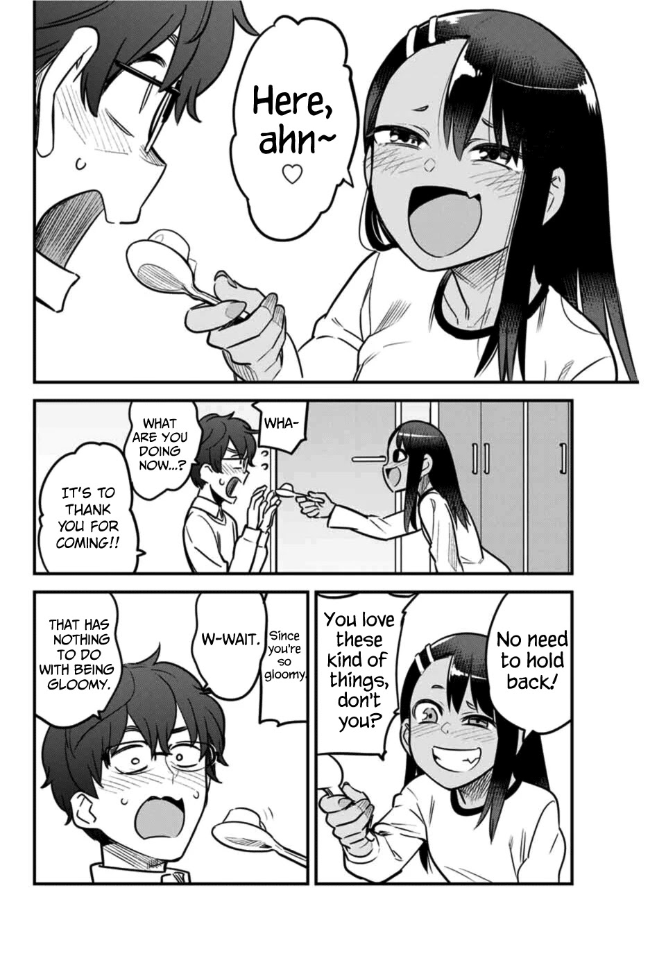 Please don't bully me, Nagatoro Chapter 60 page 12 - Chapter 60: Senpai... thank you... for coming.