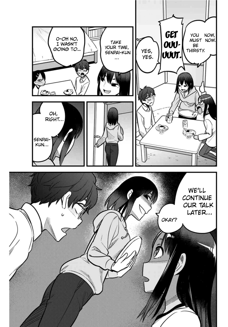 Please don't bully me, Nagatoro Chapter 60 page 15 - Chapter 60: Senpai... thank you... for coming.