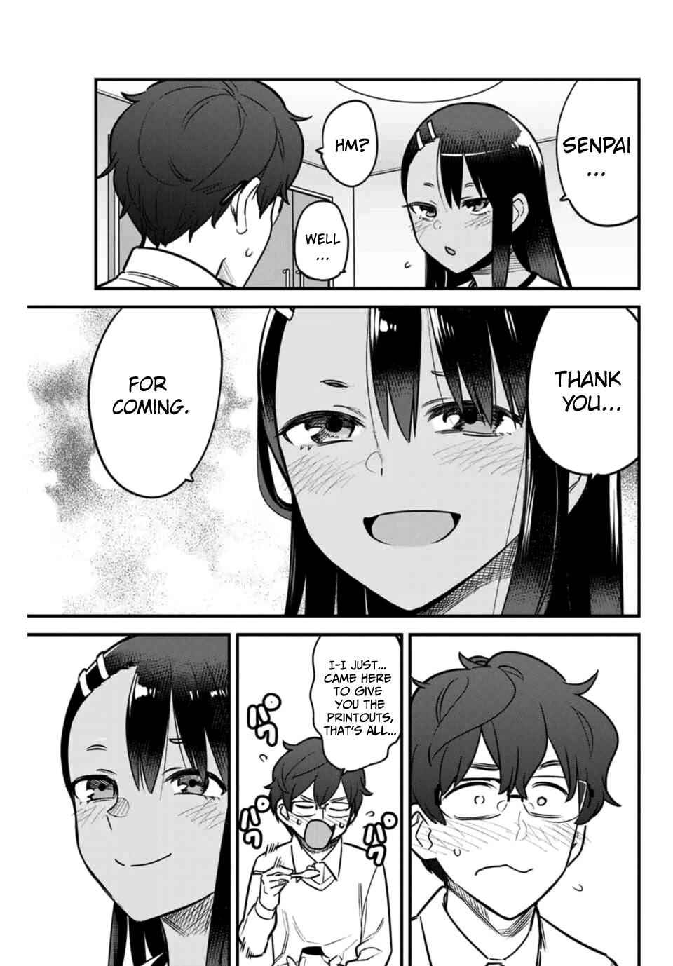 Please don't bully me, Nagatoro Chapter 60 page 9 - Chapter 60: Senpai... thank you... for coming.