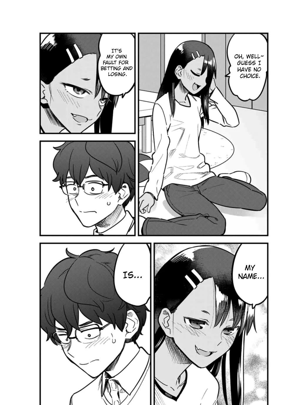 Please don't bully me, Nagatoro Chapter 62 page 5 - Chapter 62: So you want to know... my name... Senpai!!