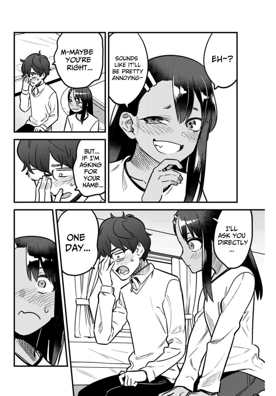 Please don't bully me, Nagatoro Chapter 62 page 8 - Chapter 62: So you want to know... my name... Senpai!!