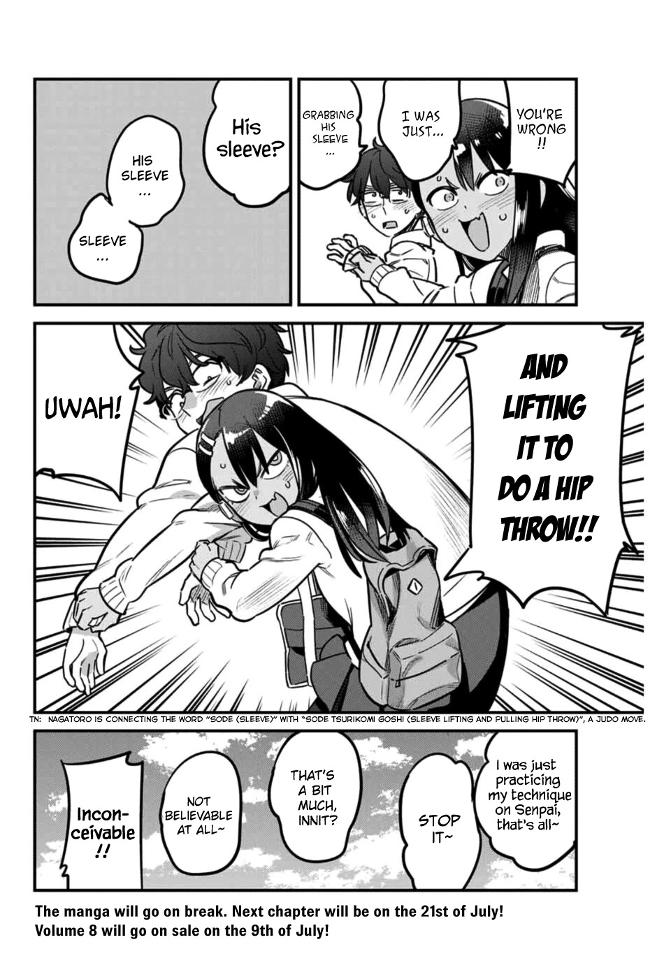 Please don't bully me, Nagatoro Chapter 63 page 14 - Chapter 63: Morni~ng, Senpai!