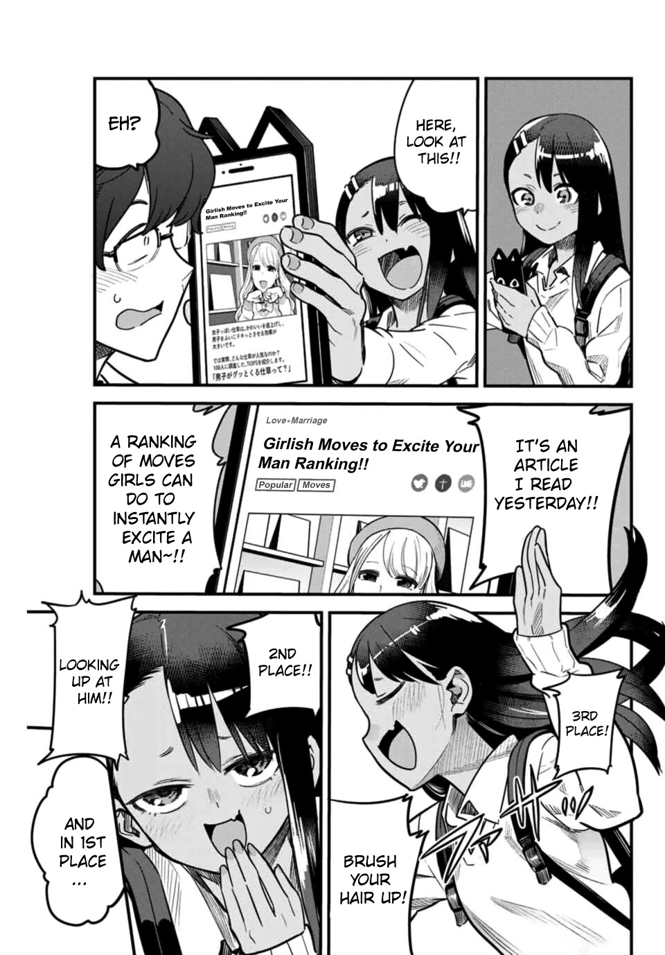 Please don't bully me, Nagatoro Chapter 63 page 7 - Chapter 63: Morni~ng, Senpai!
