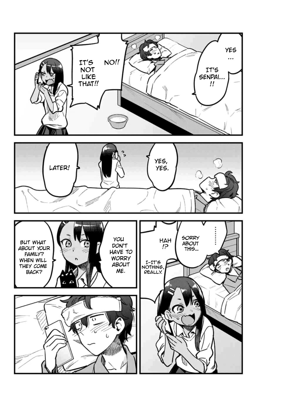 Please don't bully me, Nagatoro Chapter 65 page 6 - Chapter 65: Watch over the house for me, okay, Senpa~i♡