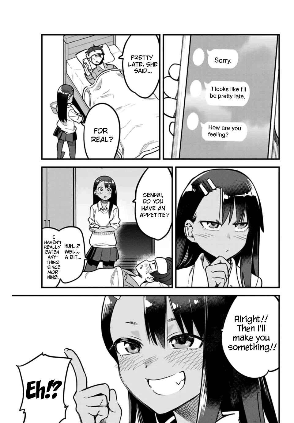Please don't bully me, Nagatoro Chapter 65 page 7 - Chapter 65: Watch over the house for me, okay, Senpa~i♡