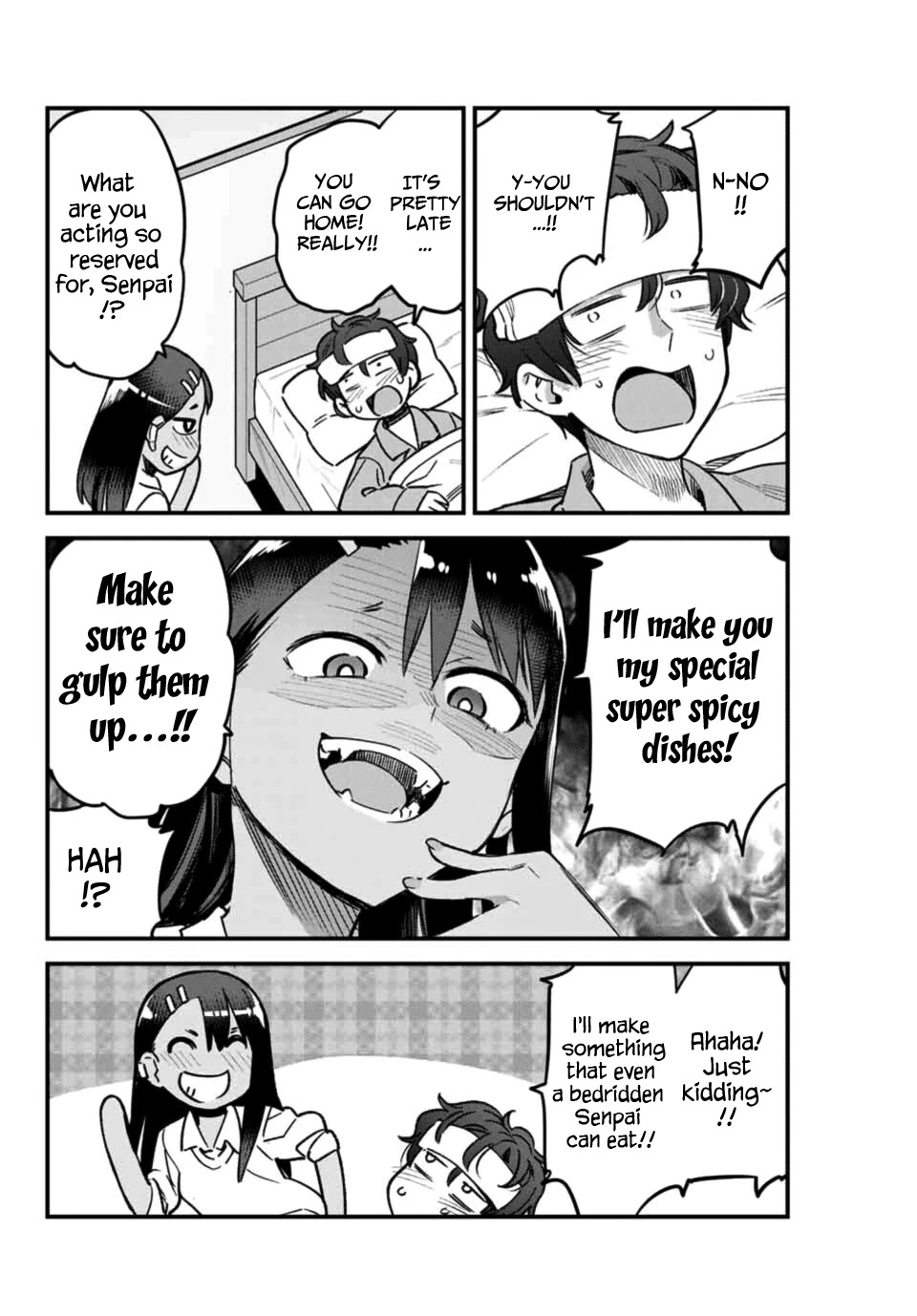 Please don't bully me, Nagatoro Chapter 65 page 8 - Chapter 65: Watch over the house for me, okay, Senpa~i♡