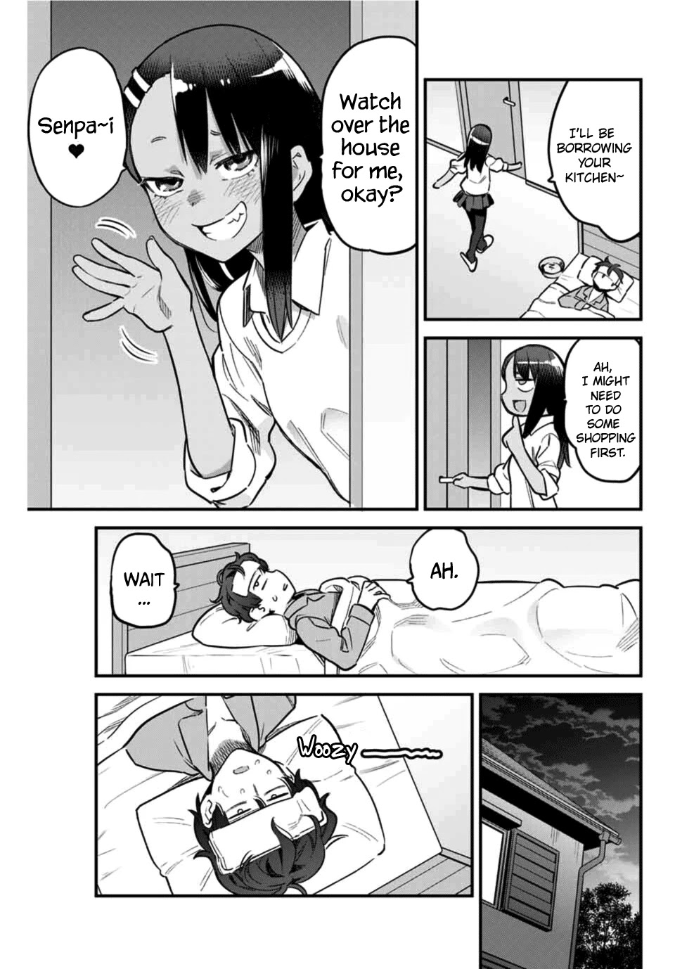 Please don't bully me, Nagatoro Chapter 65 page 9 - Chapter 65: Watch over the house for me, okay, Senpa~i♡