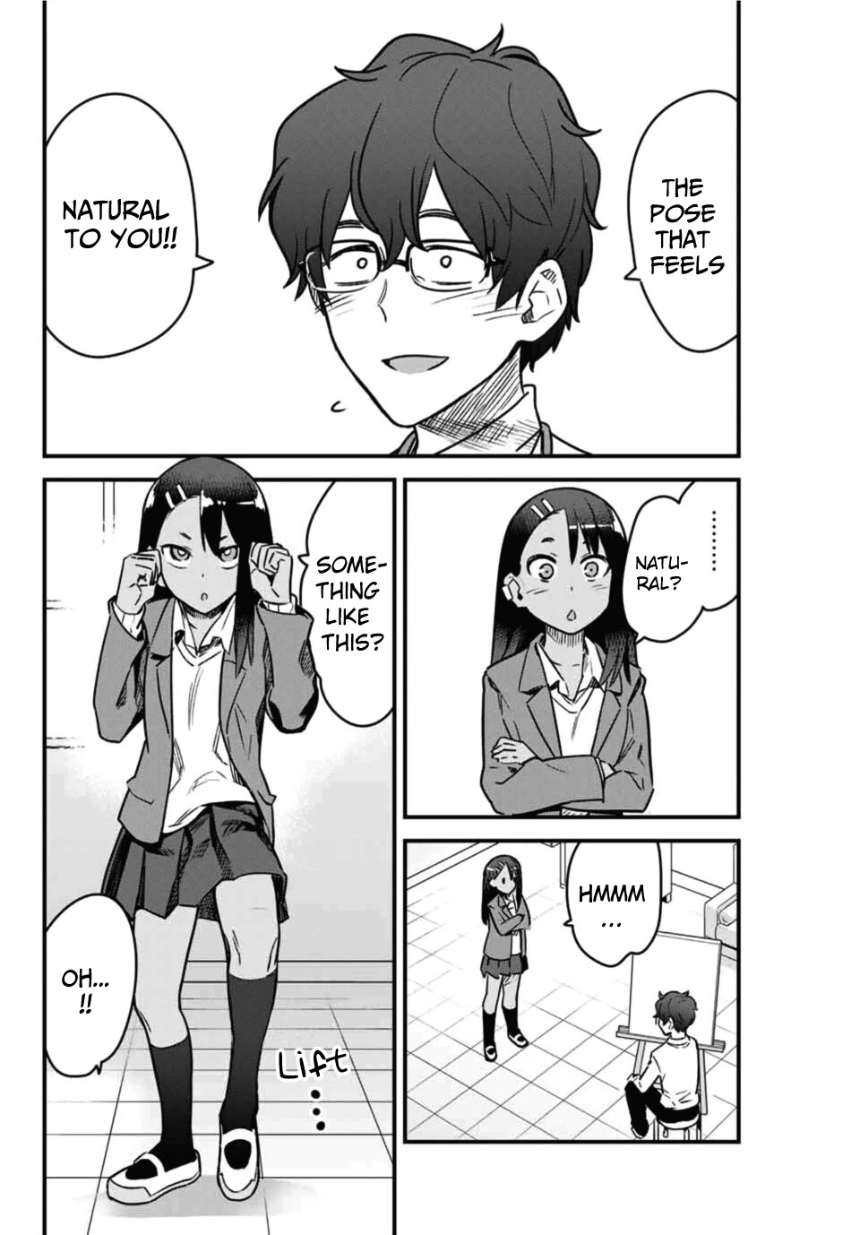 Please don't bully me, Nagatoro Chapter 67 page 12 - Chapter 67: I won't tell you, Senpa~i♡
