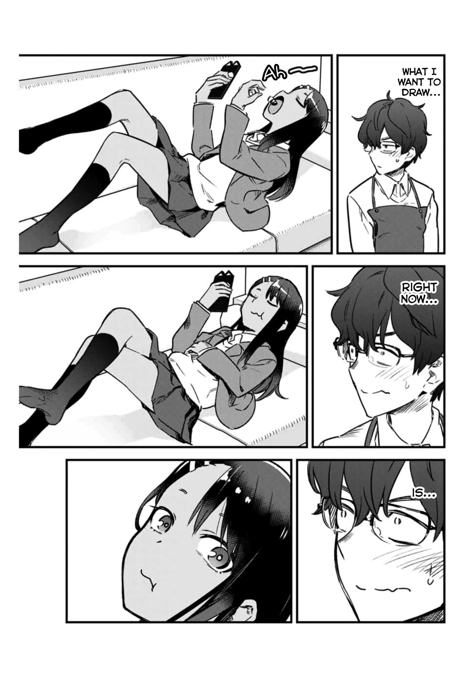 Please don't bully me, Nagatoro Chapter 67 page 3 - Chapter 67: I won't tell you, Senpa~i♡