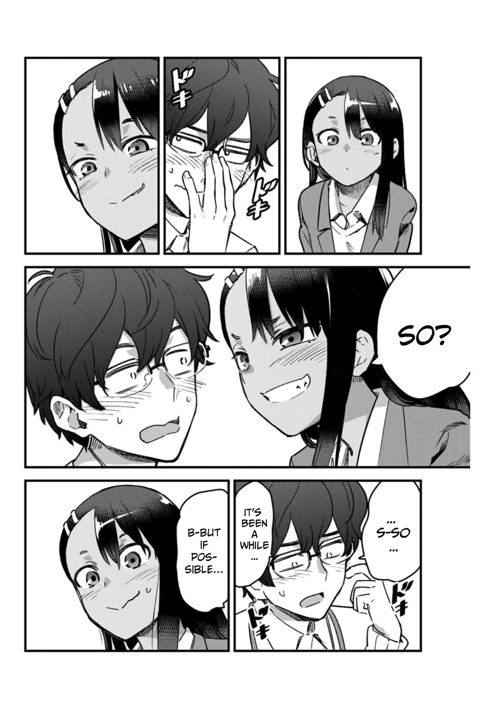 Please don't bully me, Nagatoro Chapter 67 page 6 - Chapter 67: I won't tell you, Senpa~i♡