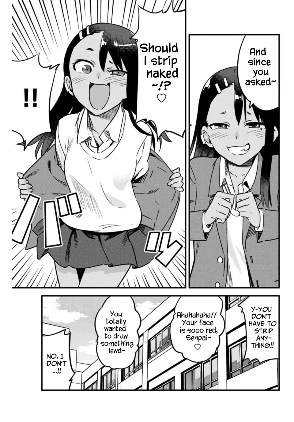 Please don't bully me, Nagatoro Chapter 67 page 9 - Chapter 67: I won't tell you, Senpa~i♡