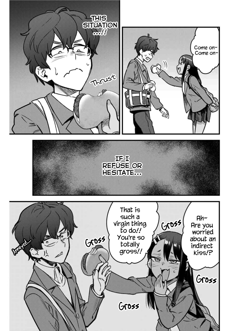 Please don't bully me, Nagatoro Chapter 68 page 11 - Chapter 68: Well~ I'm stuffed, Senpai!
