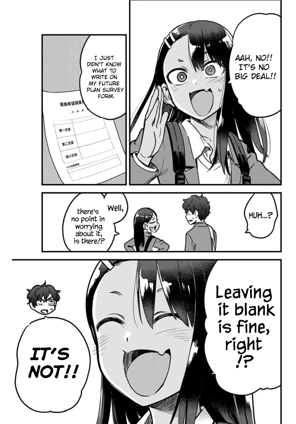Please don't bully me, Nagatoro Chapter 68 page 19 - Chapter 68: Well~ I'm stuffed, Senpai!