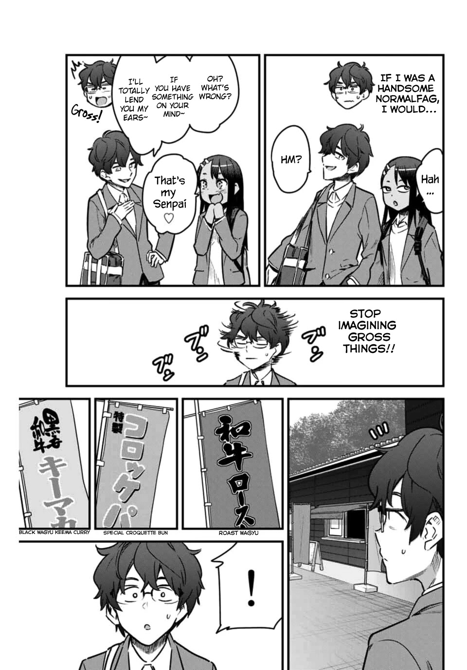 Please don't bully me, Nagatoro Chapter 68 page 3 - Chapter 68: Well~ I'm stuffed, Senpai!
