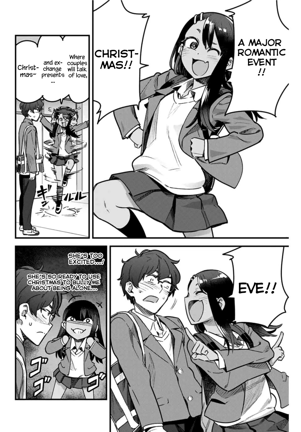 Please don't bully me, Nagatoro Chapter 69 page 8 - Chapter 69: You'll be all alone on Christmas won't you, Senpai~♡