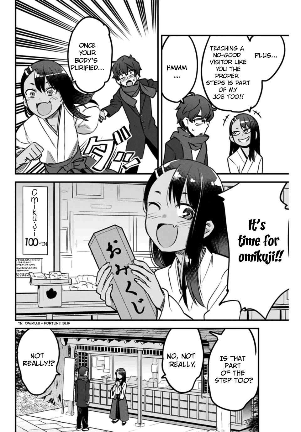 Please don't bully me, Nagatoro Chapter 71 page 12 - Chapter 71: So, what's your luck this year, Senpai~?