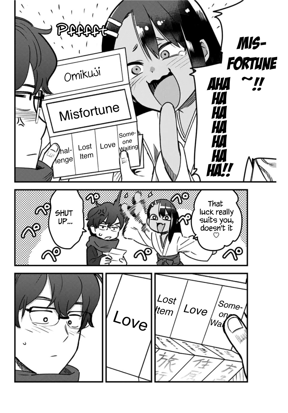 Please don't bully me, Nagatoro Chapter 71 page 14 - Chapter 71: So, what's your luck this year, Senpai~?