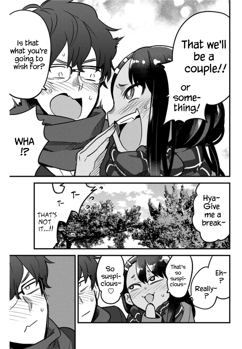 Please don't bully me, Nagatoro Chapter 72 page 13 - Chapter 72: So what did you wish for, Senpai?