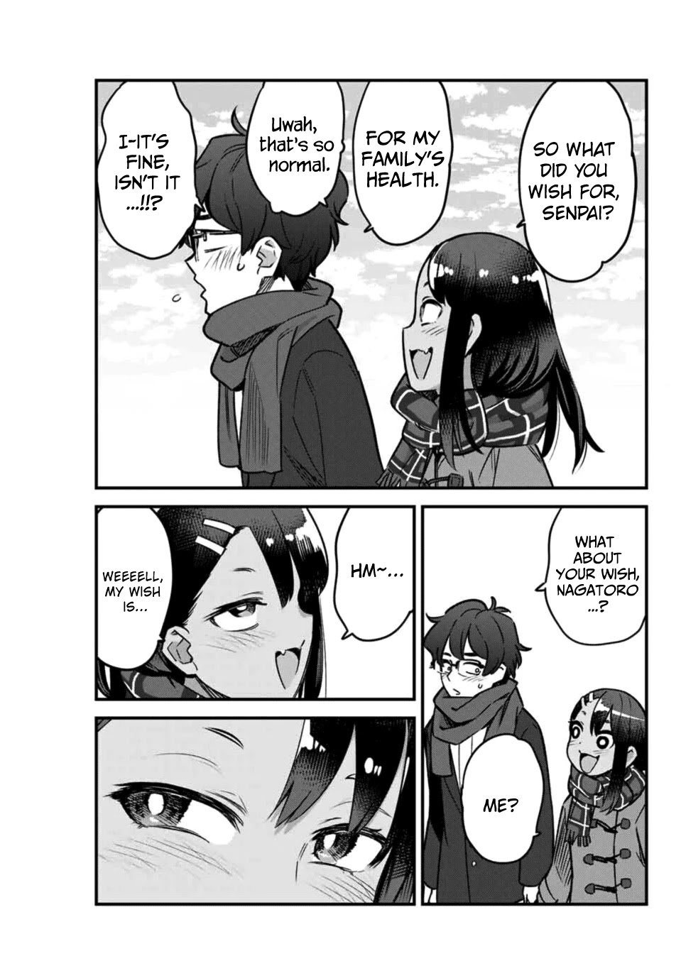 Please don't bully me, Nagatoro Chapter 72 page 19 - Chapter 72: So what did you wish for, Senpai?