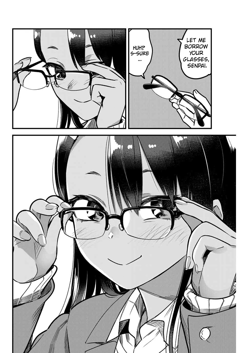 Please don't bully me, Nagatoro Chapter 73 page 16 - Chapter 73: So you wear contact lenses, Senpai!!