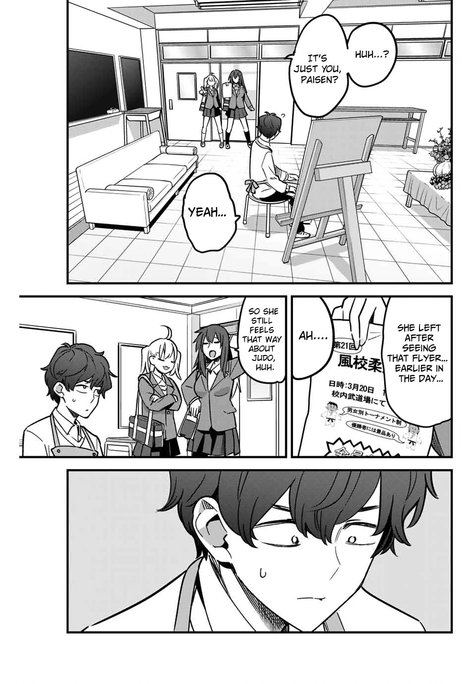 Please don't bully me, Nagatoro Chapter 76 page 13 - Chapter 76: Why don't you try getting a little exercise, Paisen?