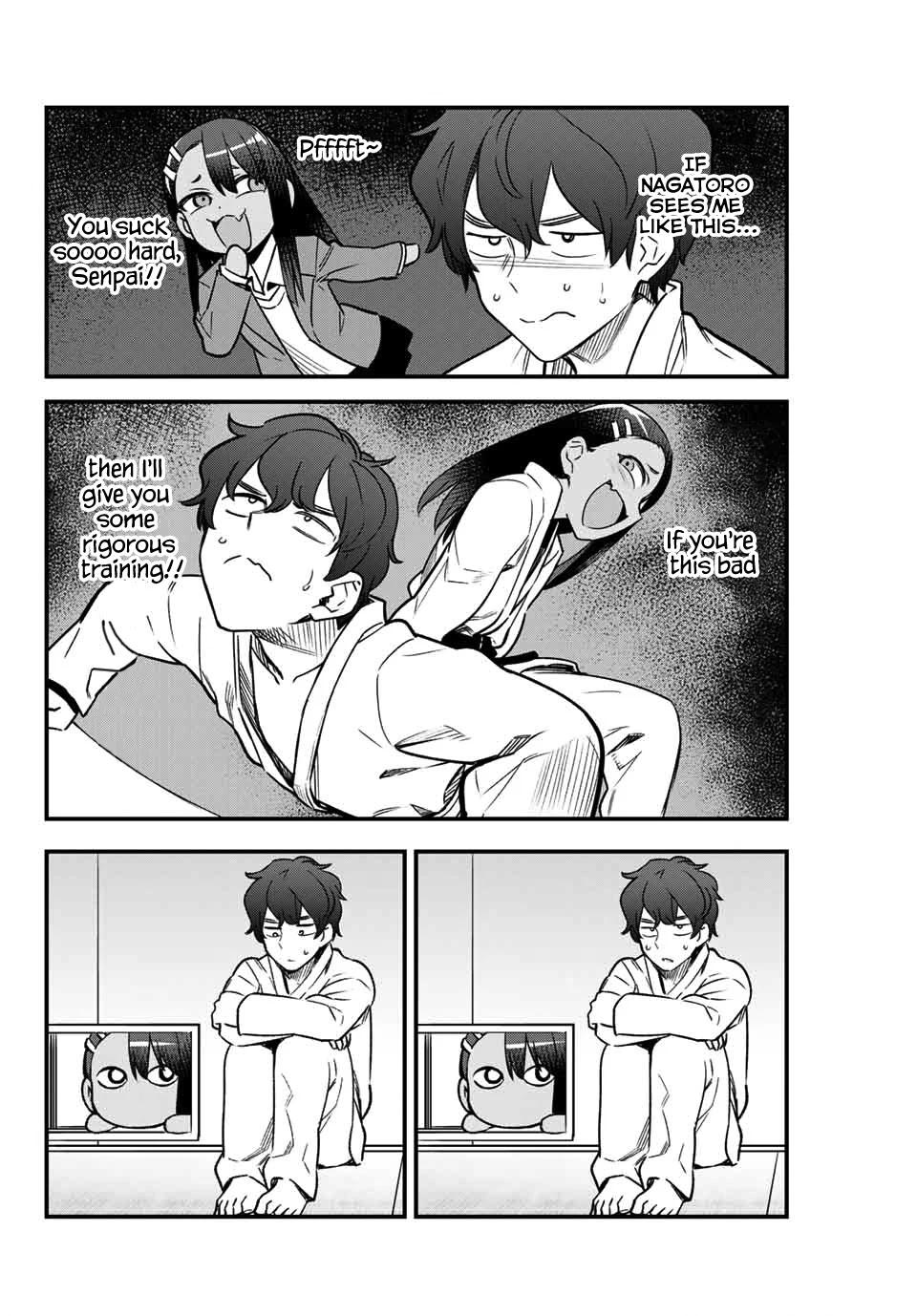 Please don't bully me, Nagatoro Chapter 76 page 8 - Chapter 76: Why don't you try getting a little exercise, Paisen?
