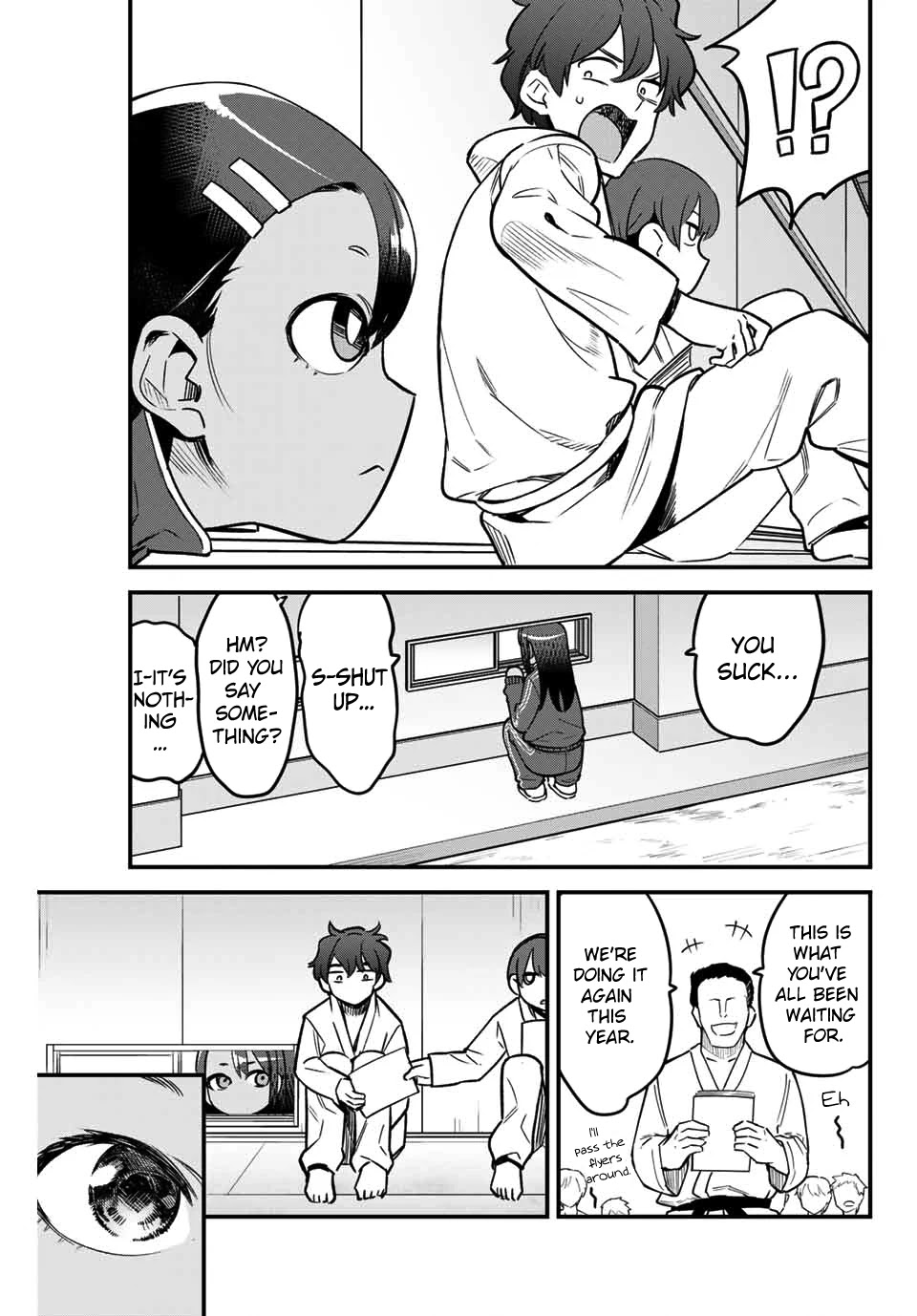 Please don't bully me, Nagatoro Chapter 76 page 9 - Chapter 76: Why don't you try getting a little exercise, Paisen?