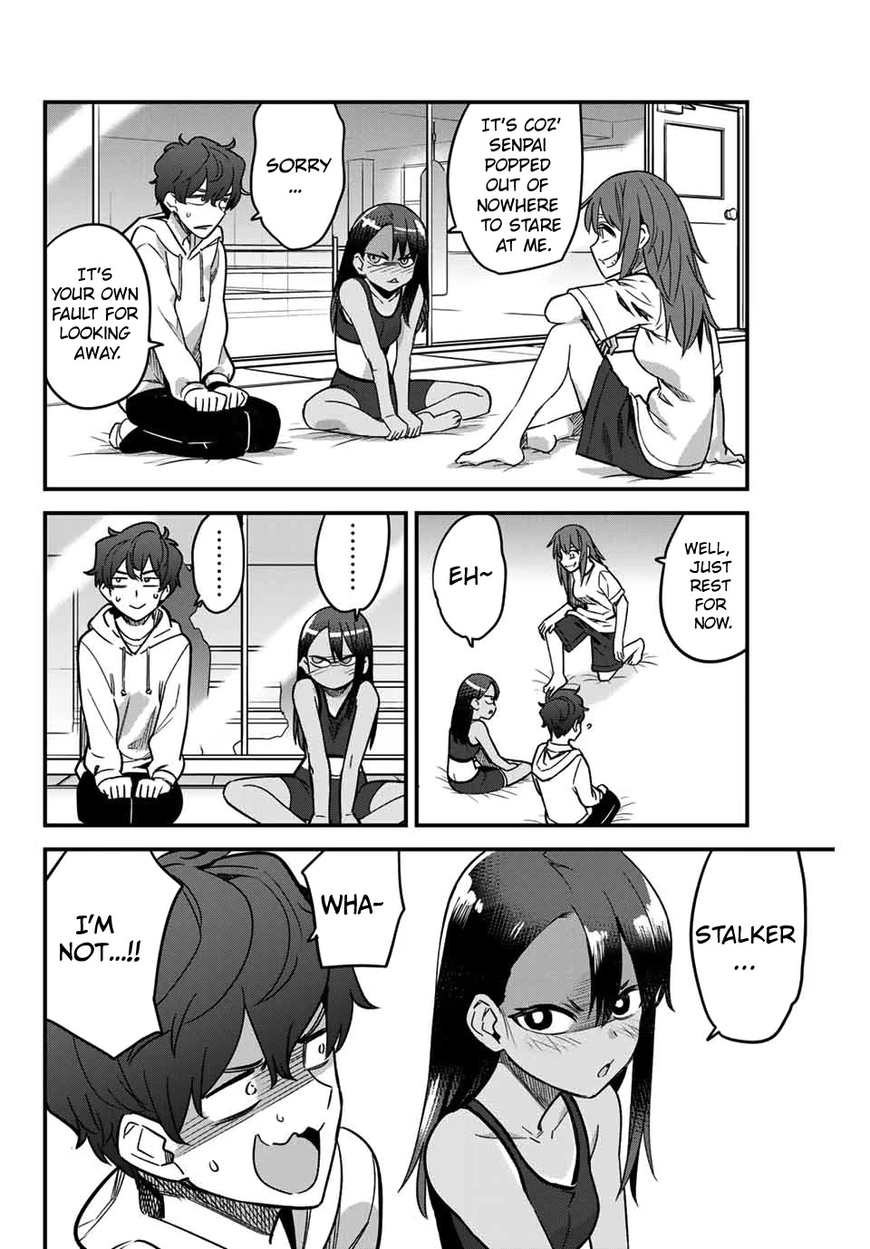 Please don't bully me, Nagatoro Chapter 77 page 8 - Chapter 77: You're definitely not interested in any of this, Senpai!!
